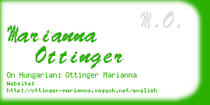 marianna ottinger business card